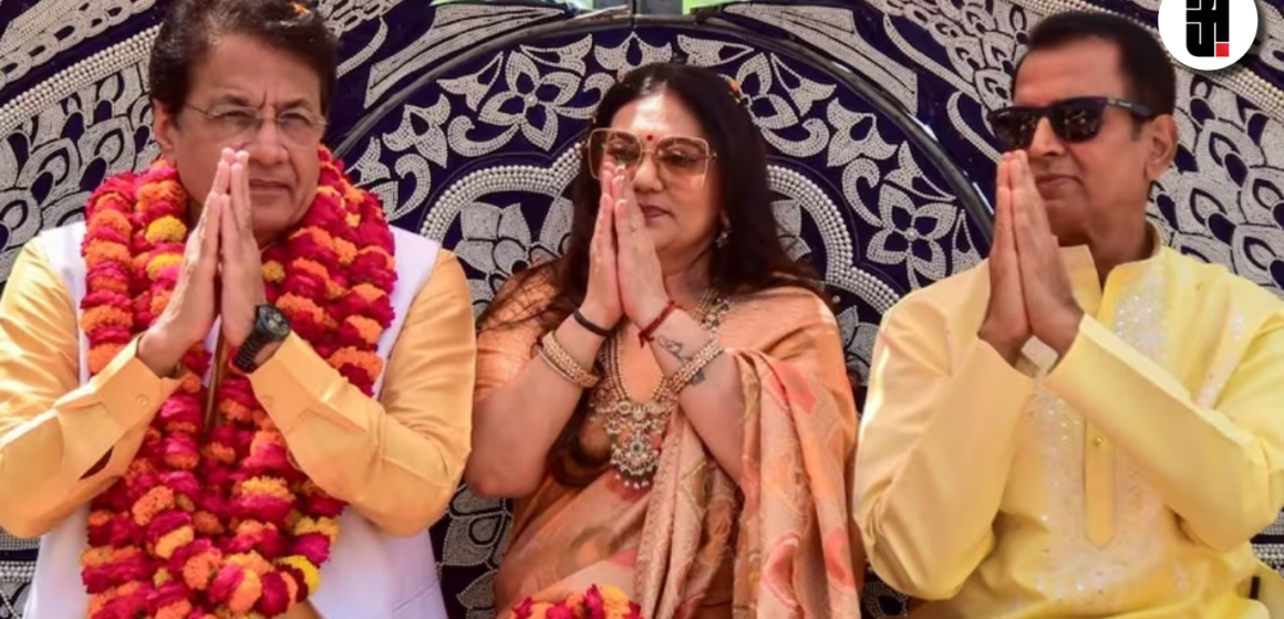 अरुण गोविल, दीपिका चिखलिया और सुनील लहरी प्रयागराज में दिखे एक साथ, कलश यात्रा में उमड़ी भारी भीड़